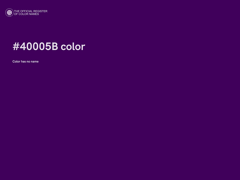 #40005B color image