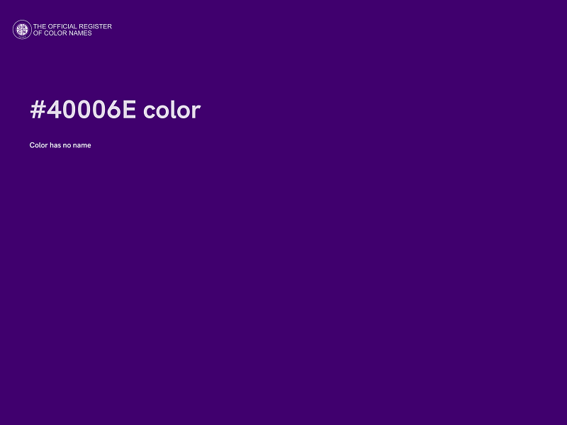 #40006E color image