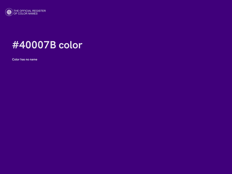 #40007B color image