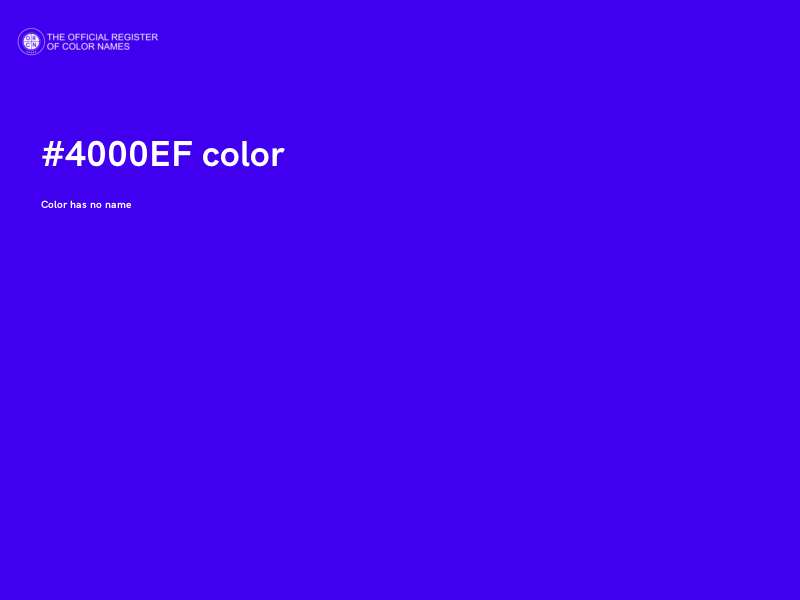 #4000EF color image