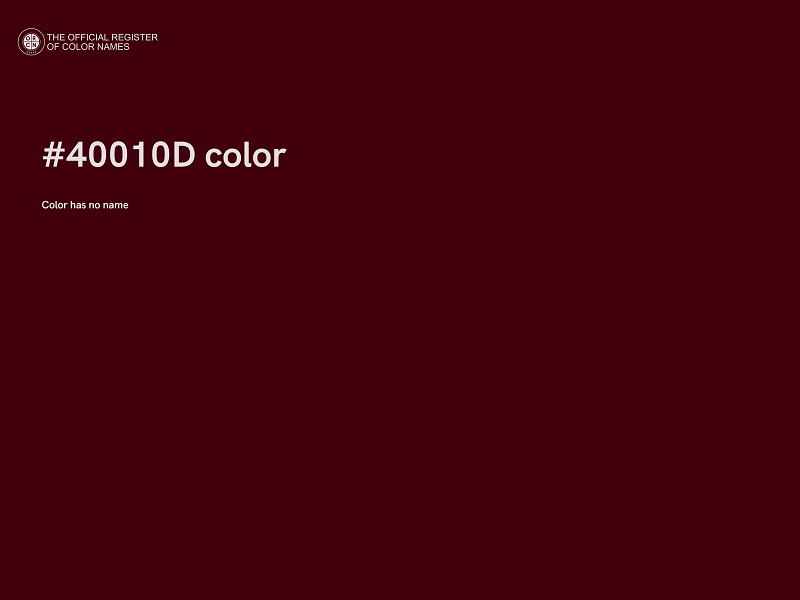 #40010D color image