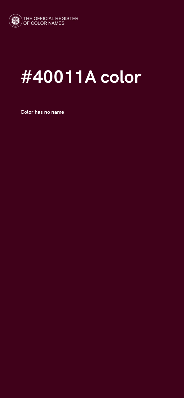 #40011A color image
