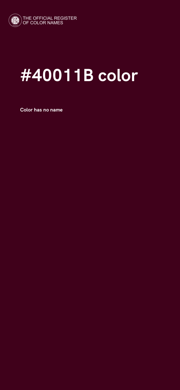 #40011B color image