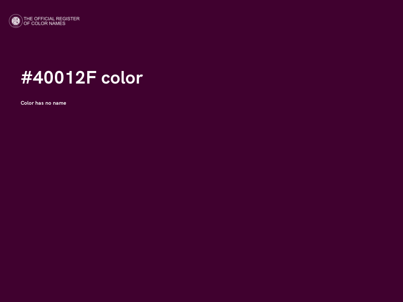 #40012F color image