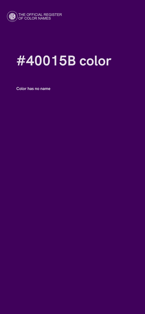 #40015B color image