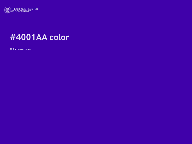 #4001AA color image