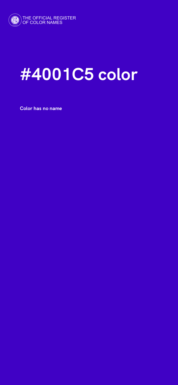 #4001C5 color image