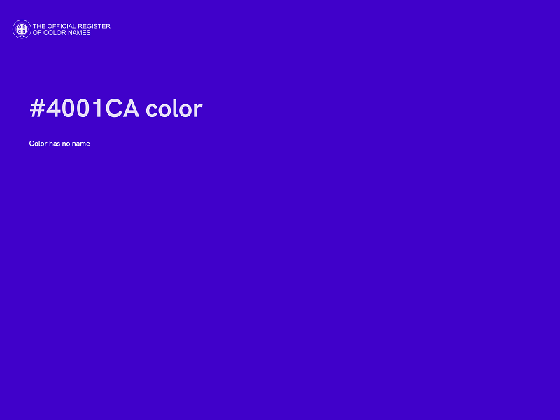 #4001CA color image