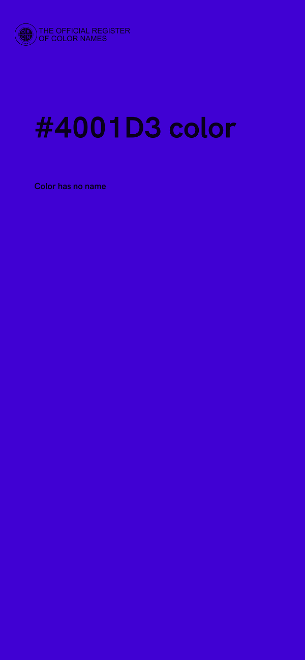 #4001D3 color image