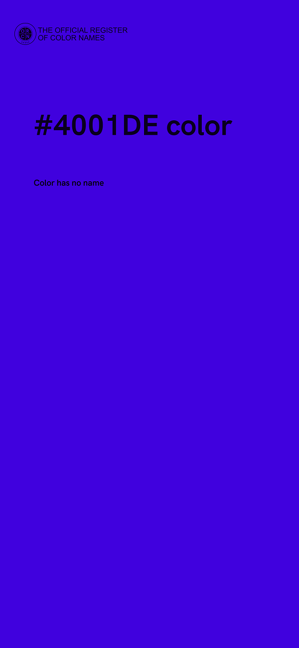 #4001DE color image