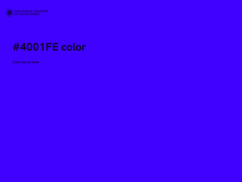 #4001FE color image