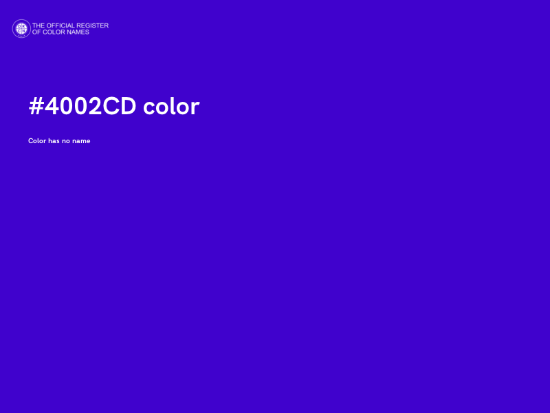 #4002CD color image