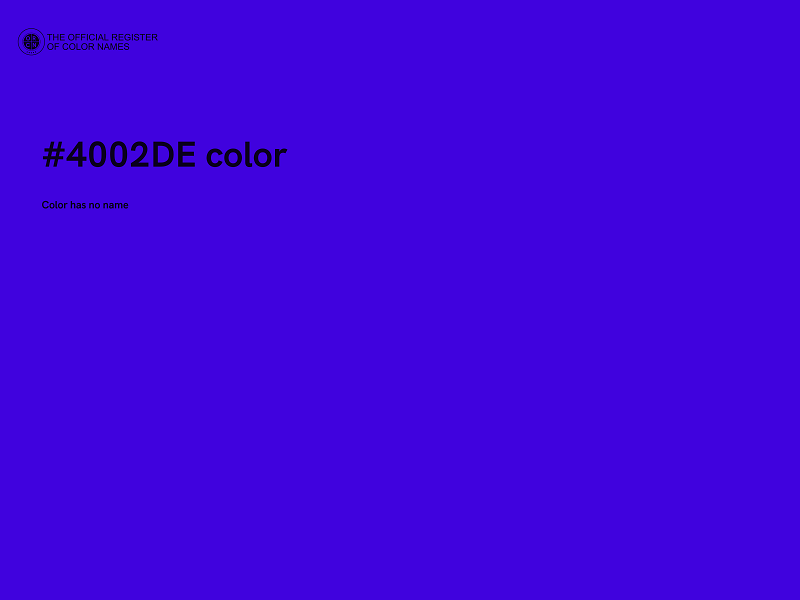 #4002DE color image