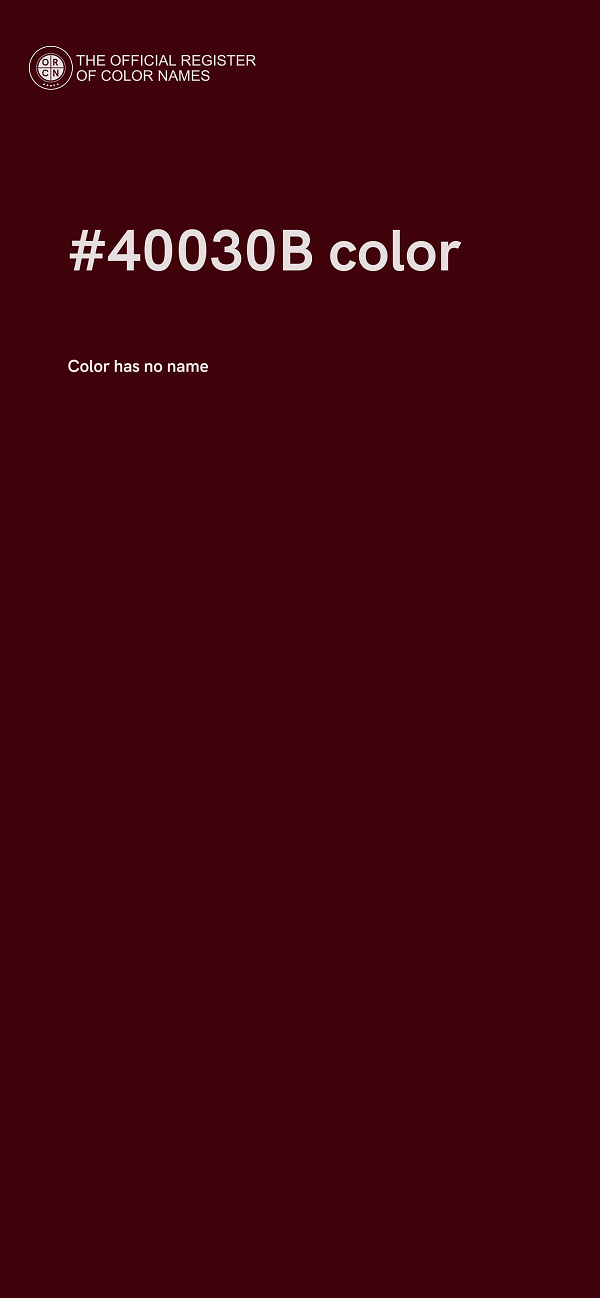 #40030B color image