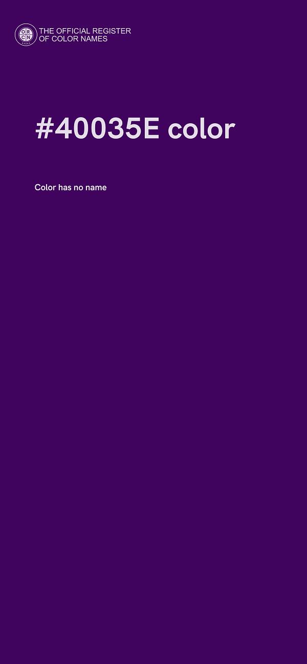 #40035E color image
