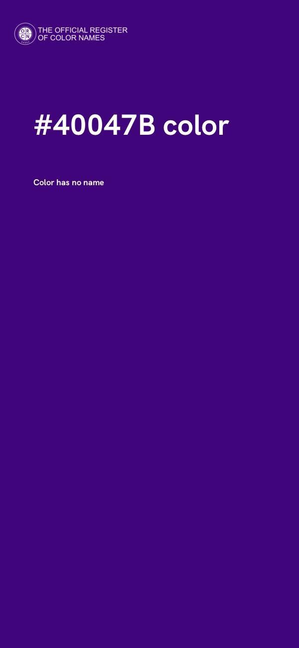 #40047B color image