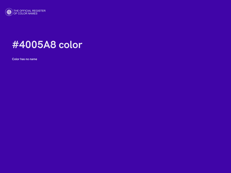 #4005A8 color image