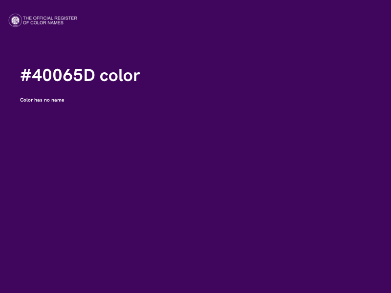 #40065D color image