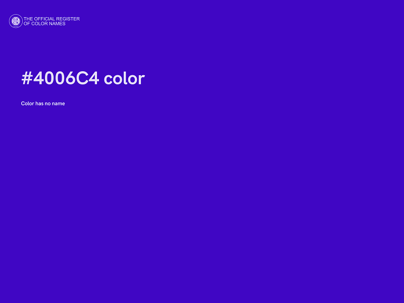 #4006C4 color image