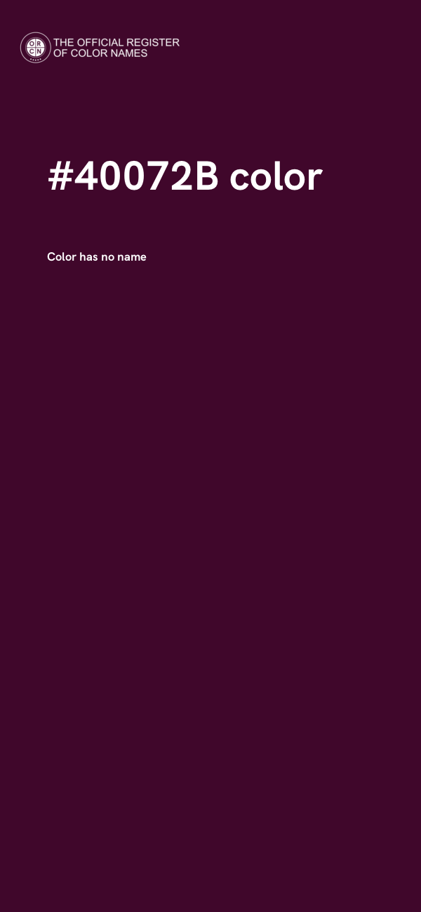 #40072B color image