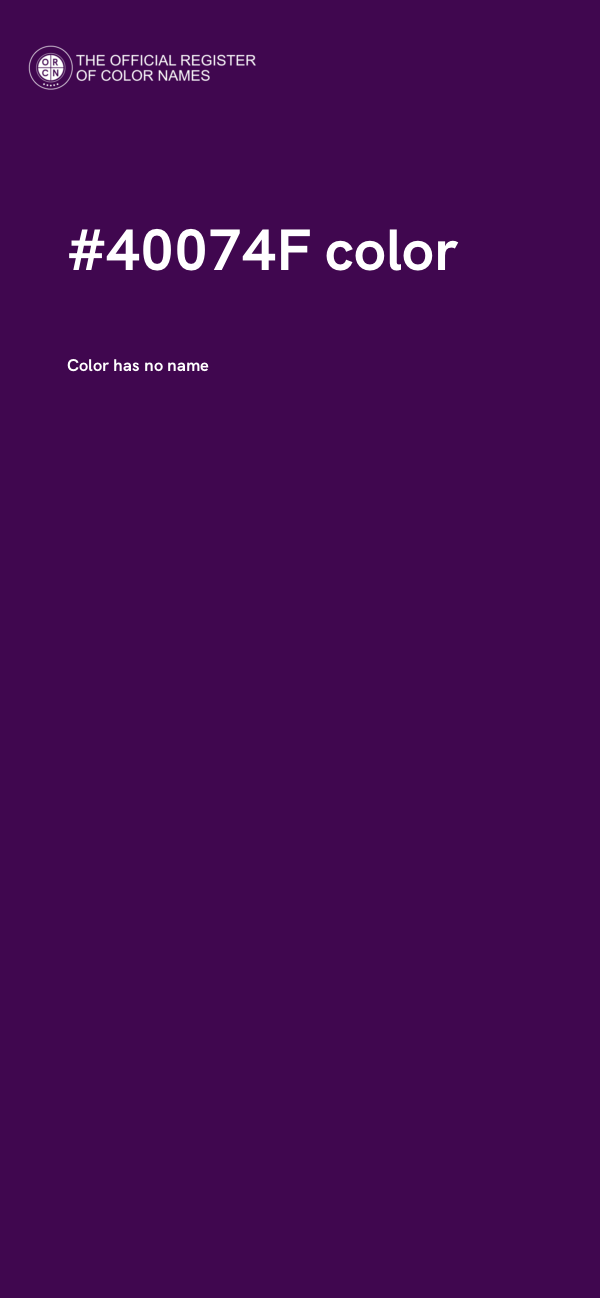 #40074F color image