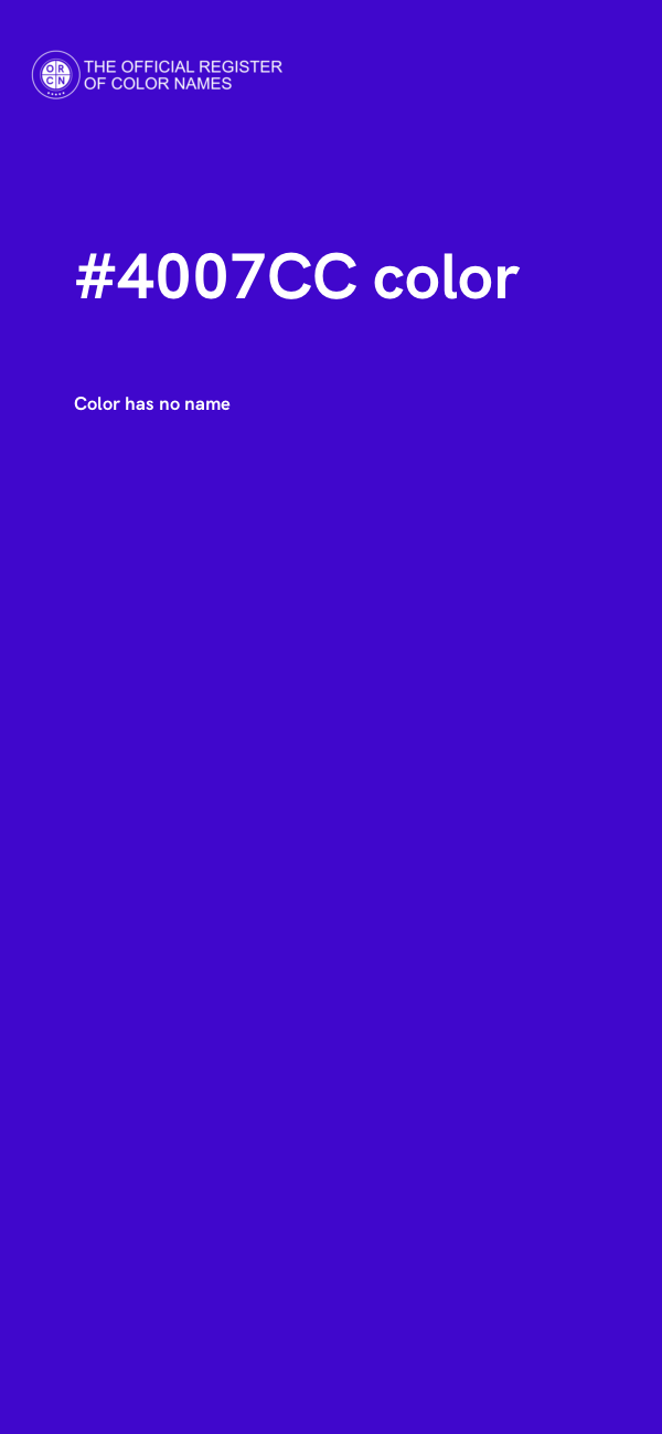 #4007CC color image