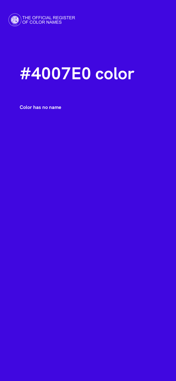 #4007E0 color image