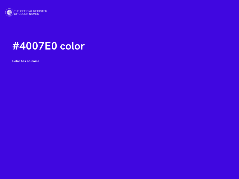 #4007E0 color image