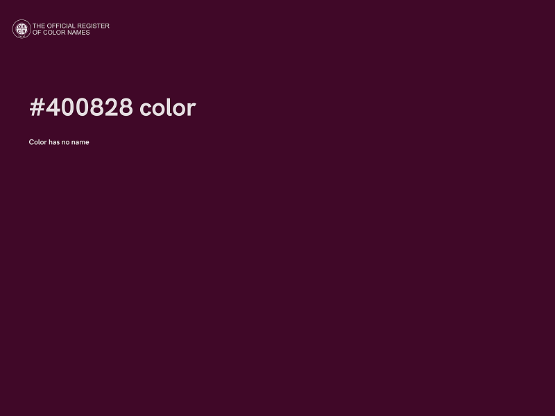 #400828 color image