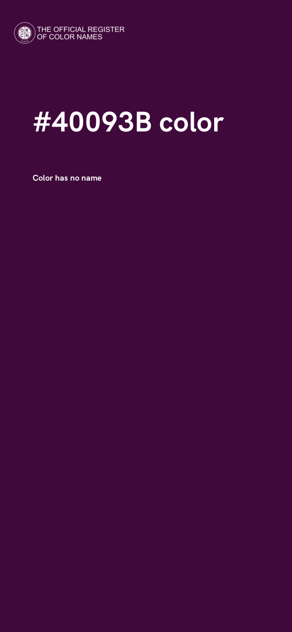 #40093B color image