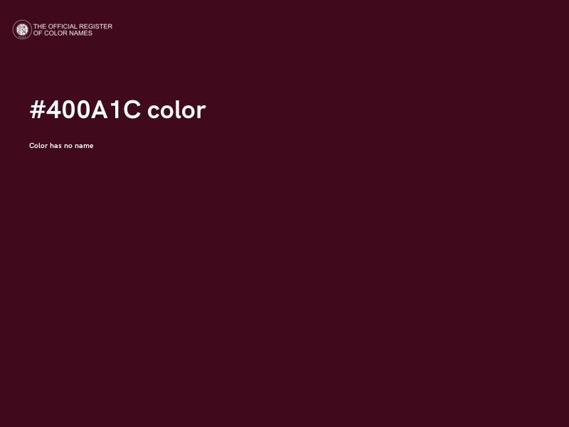 #400A1C color image