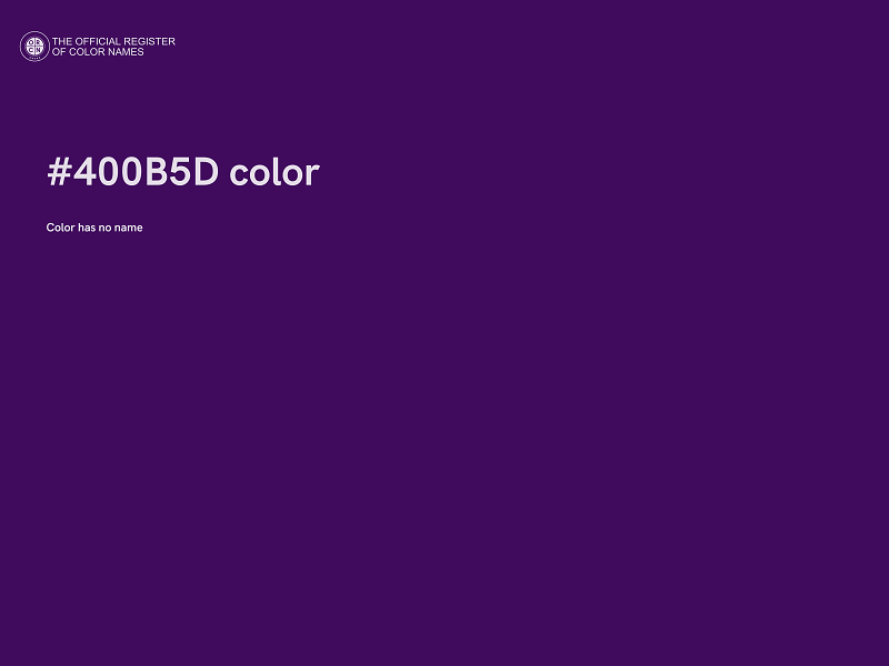 #400B5D color image