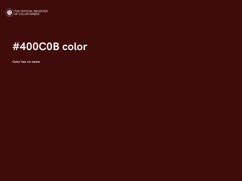 #400C0B color image