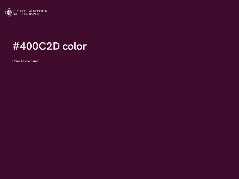 #400C2D color image