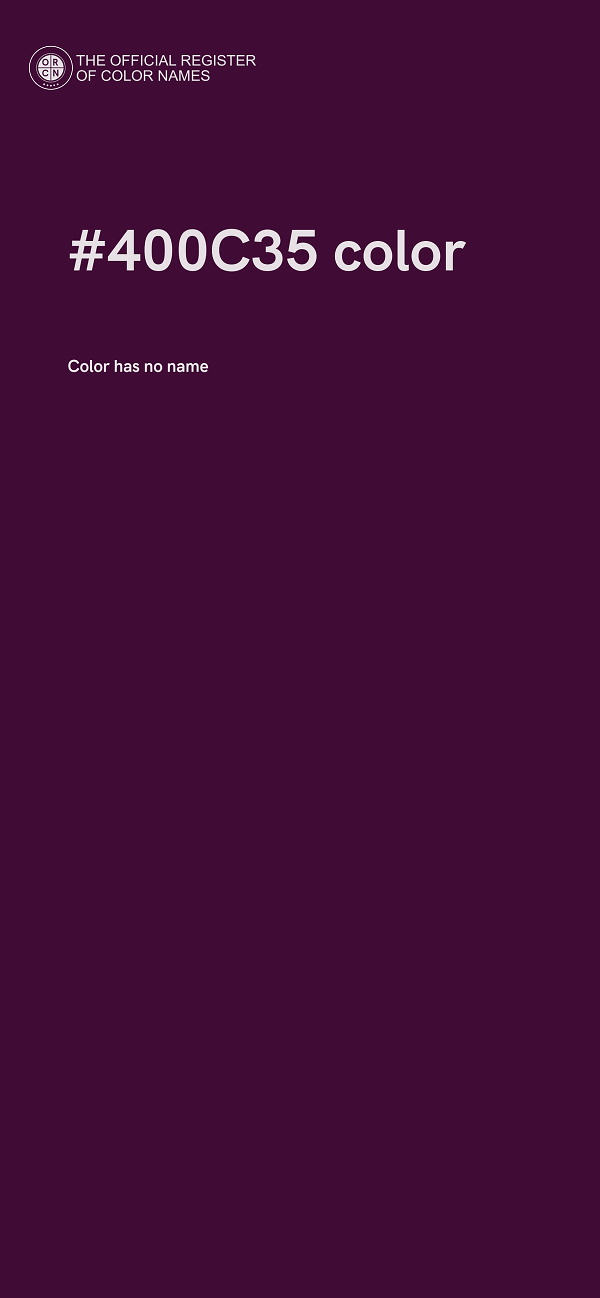 #400C35 color image
