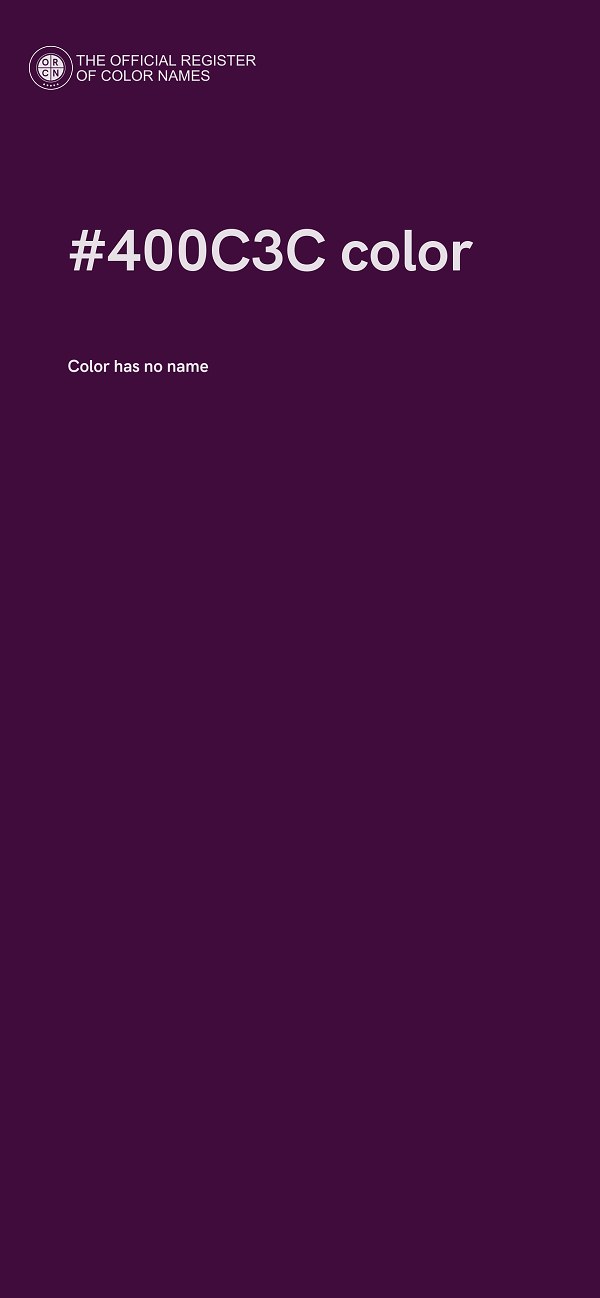 #400C3C color image