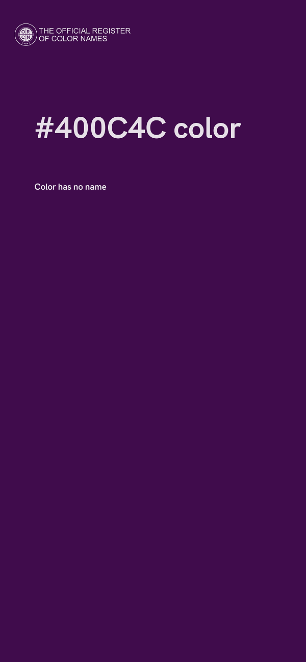 #400C4C color image