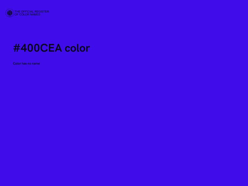 #400CEA color image