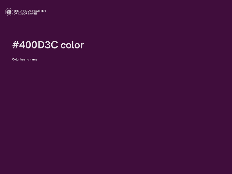#400D3C color image