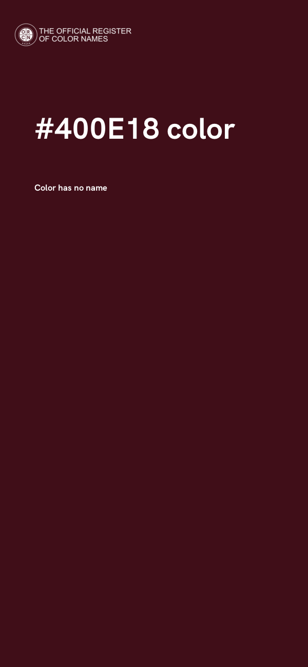#400E18 color image