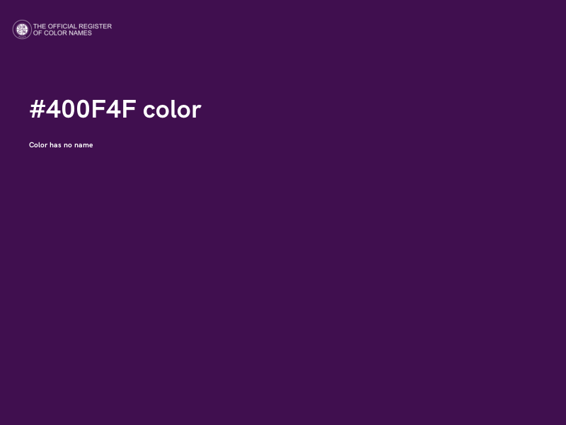 #400F4F color image
