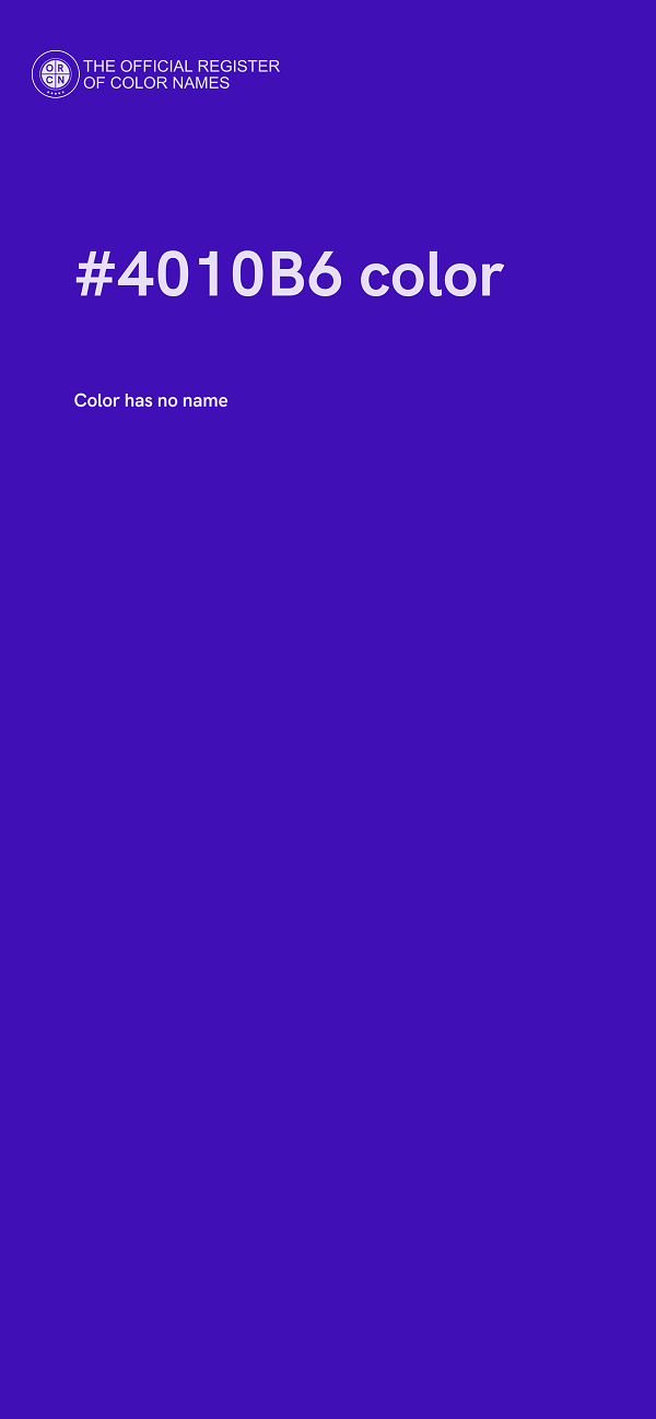 #4010B6 color image