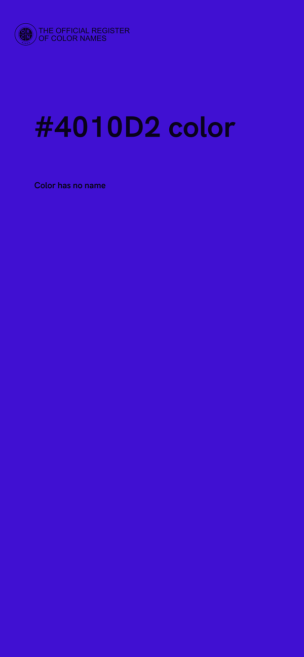 #4010D2 color image