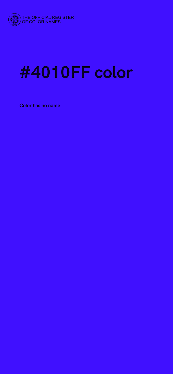 #4010FF color image
