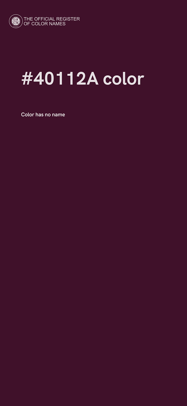 #40112A color image