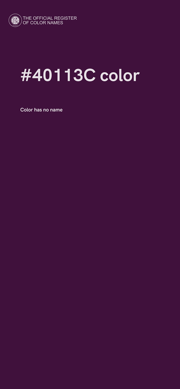 #40113C color image