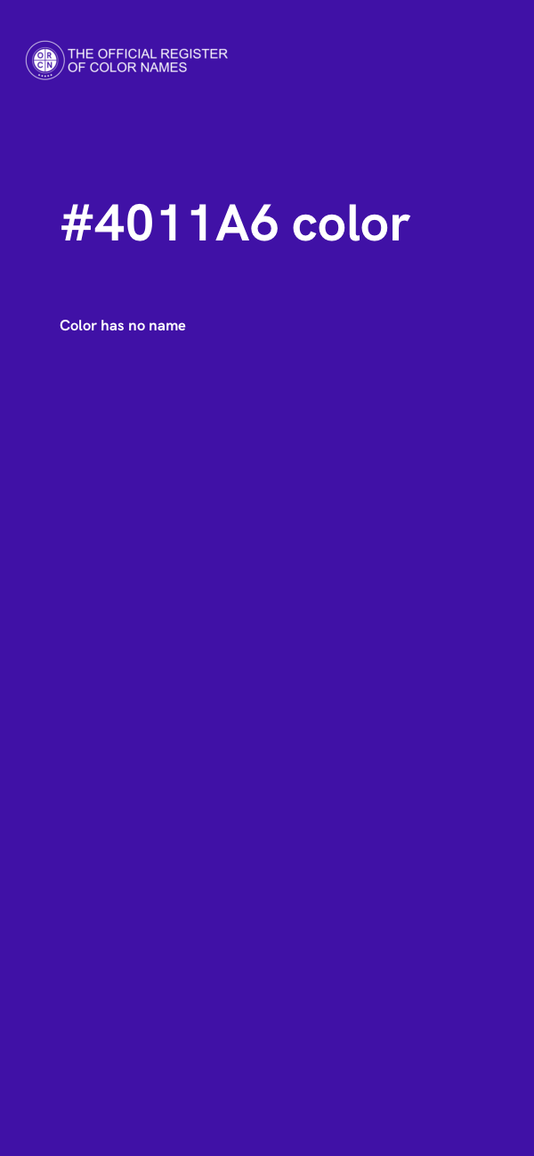 #4011A6 color image