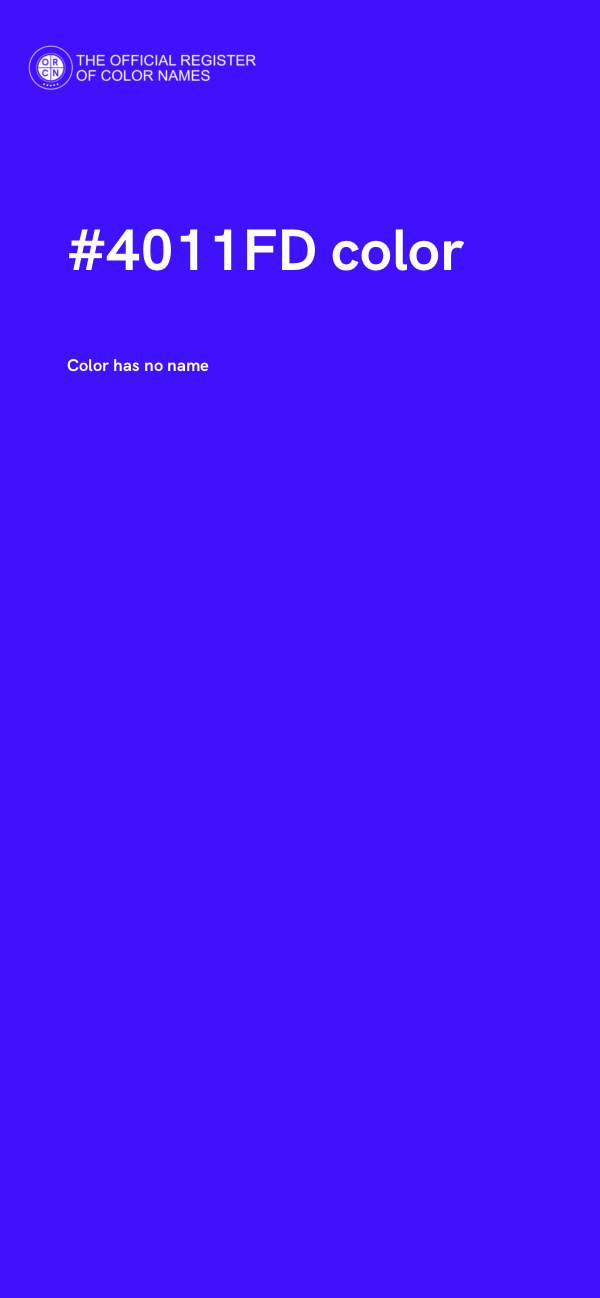 #4011FD color image