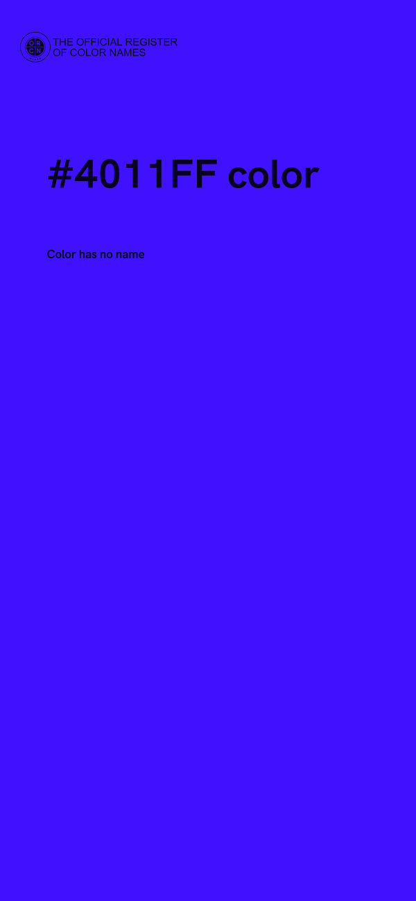 #4011FF color image