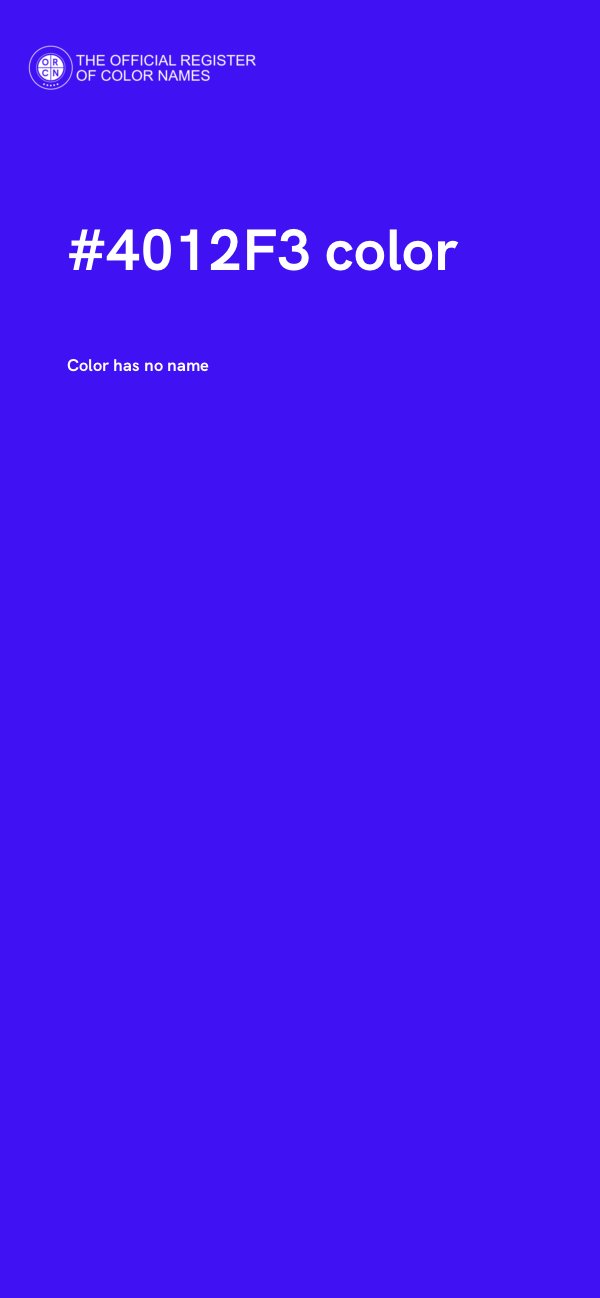 #4012F3 color image